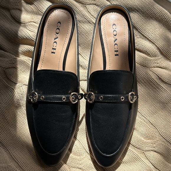 Coach Irene black leather mules - Picture 10 of 10